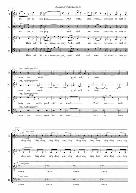 Christmas Bells For Satb A Cappella Choir Page 2