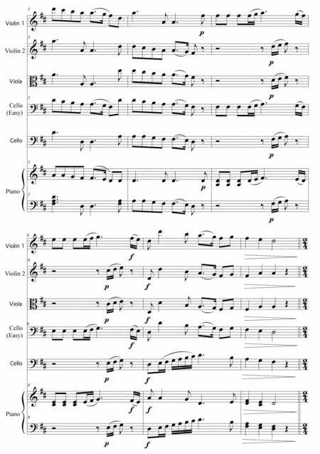 Christmas Carol Medley For String Quartet Piano Page 2