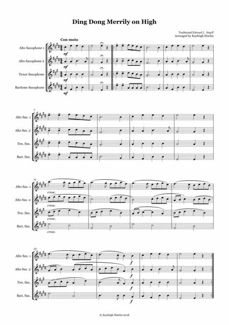 Christmas Carol Selection Vol 1 For Aatb Saxophone Quartet Page 2