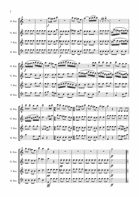 Christmas Carols From Europe For Recorder Quartet Page 2