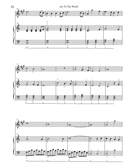Christmas Duets For Alto Saxophone Piano Joy To The World Page 2