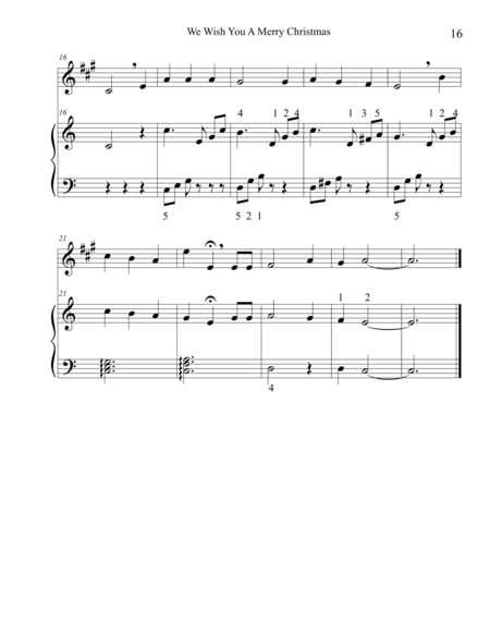 Christmas Duets For Alto Saxophone Piano We Wish You A Merry Christmas Page 2