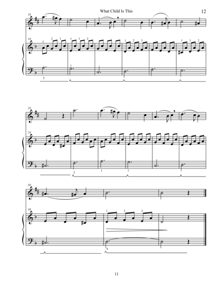 Christmas Duets For Alto Saxophone Piano What Child Is This Greensleeves Page 2