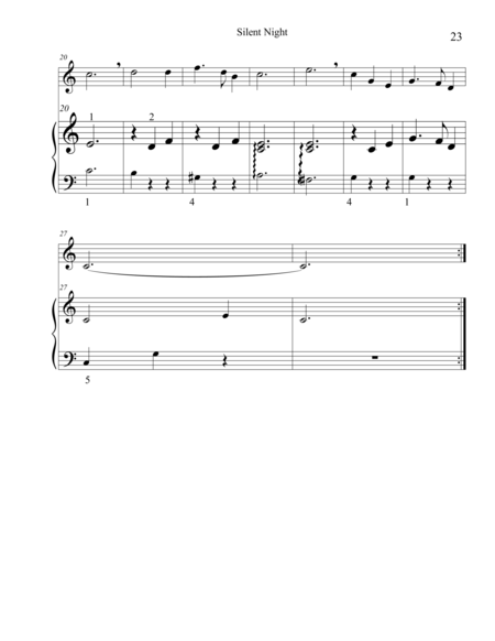 Christmas Duets For Recorder Piano Silent Night Page 2