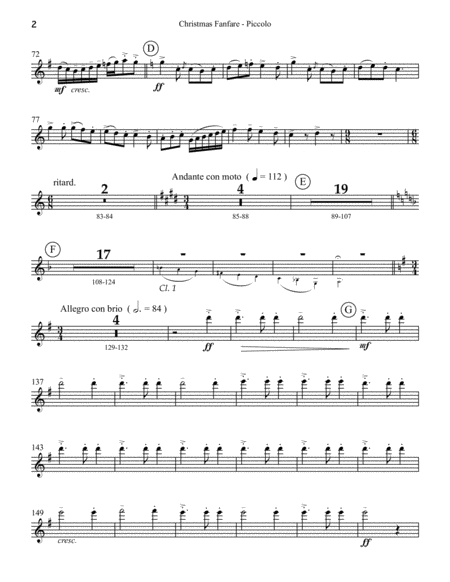 Christmas Fanfare Set Of Parts Page 2