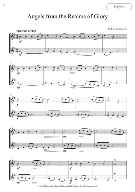 Christmas For Two Carol Duets 7 Easy Carols For Two Bb Clarinets Page 2