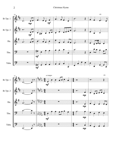 Christmas Hymn Page 2