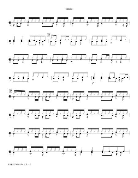 Christmas In L A Arr Mark Brymer Drums Page 2