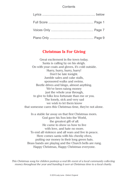 Christmas Is For Giving A Christmas Song For Children Page 2