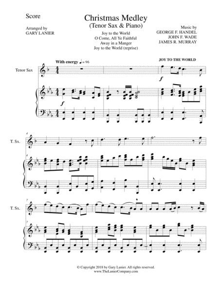 Christmas Joy Medley Tenor Sax And Piano Page 2