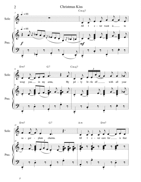 Christmas Kiss For Voice Piano Page 2