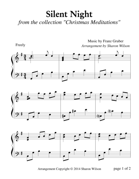 Christmas Meditations A Collection Of Large Print Two Page Carols For Solo Piano Page 2