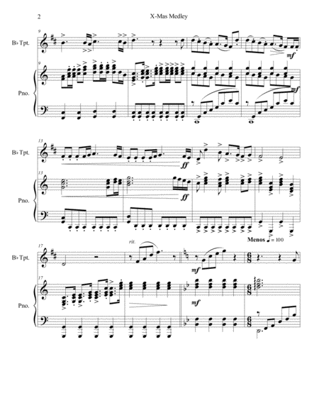 Christmas Medley Trumpet Page 2