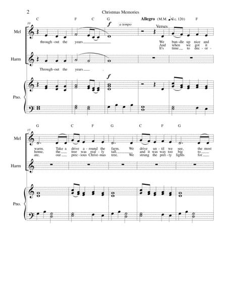 Christmas Memories The Christmas Tree 1 Duet Piano From Christmas Memories Collection Page 2