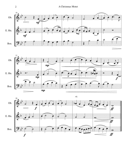 Christmas Motet Hodie Apparuit In Israel For Double Reed Trio Page 2