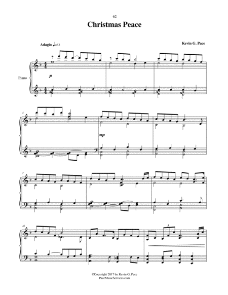 Christmas Peace Original Piano Solo Page 2