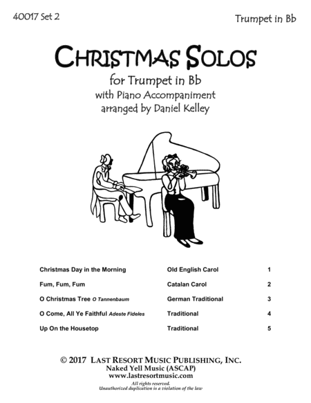 Christmas Solos For Trumpet Piano Set 2 Page 2