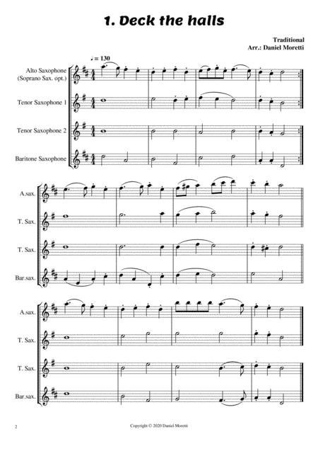 Christmas Song Book 5 Songs Saxophone Quartet Edition Page 2