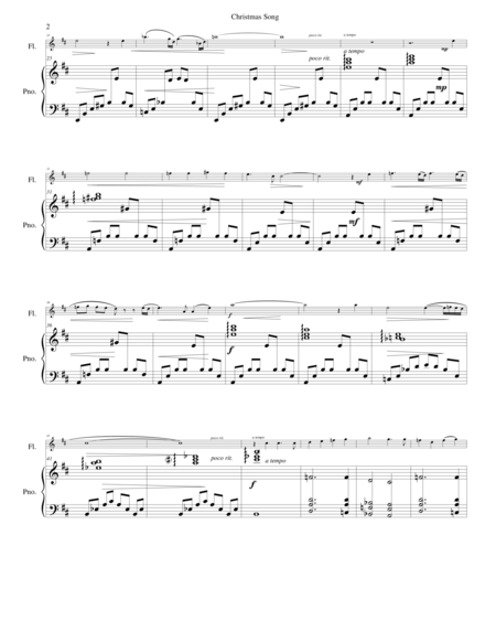 Christmas Song For Flute And Piano Page 2