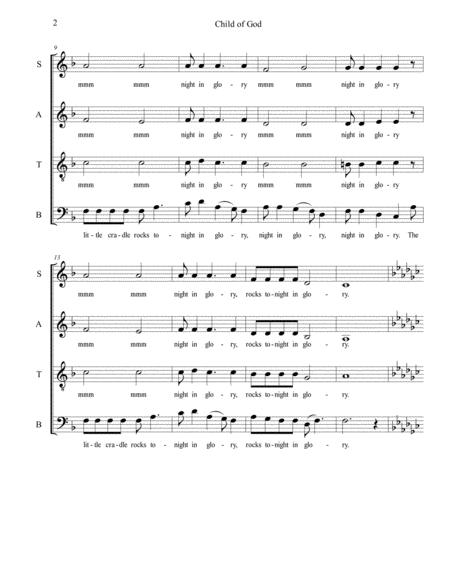 Christmas Spiritual Child Of God Satb A Capella Choir Page 2