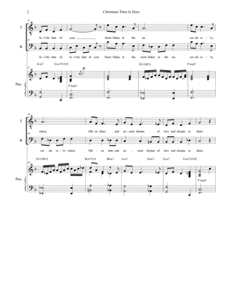 Christmas Time Is Here For 2 Part Choir Tb Page 2