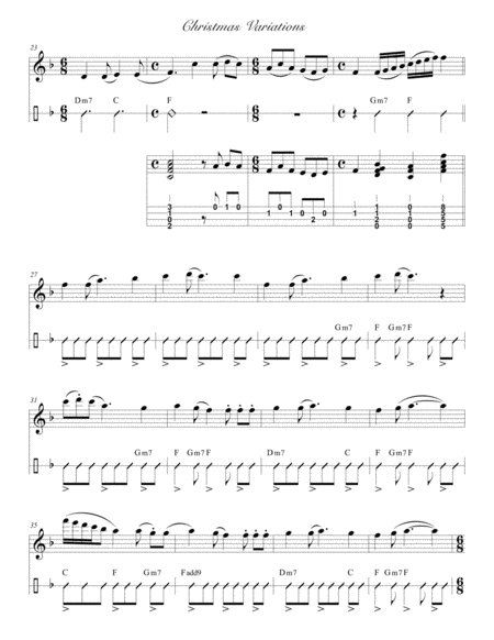 Christmas Variations On The Holly And The Ivy Good Christian Men Rejoice For Flute Or Other C Instrument And Ukulele Page 2