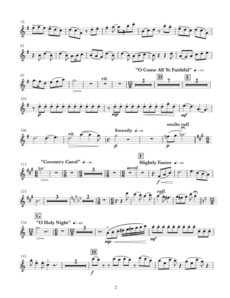 Christmas Wayfarer For Concert Band Parts Page 2