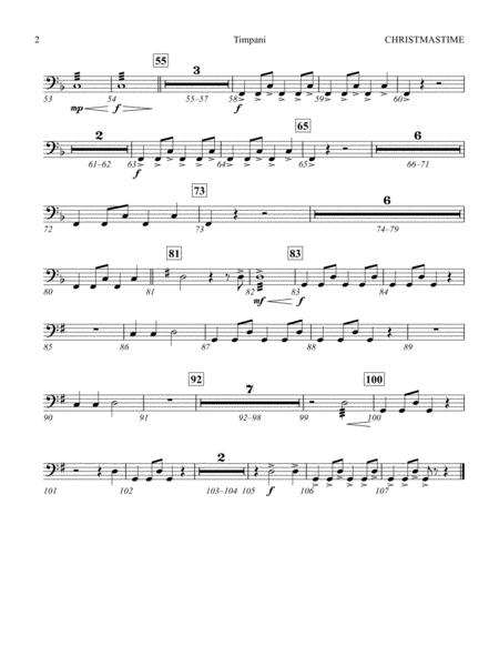 Christmastime Arr Joseph M Martin Timpani Page 2