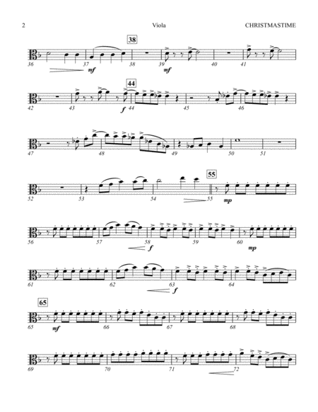 Christmastime Arr Joseph M Martin Viola Page 2