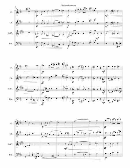 Christus Factus Est For Wind Quartet Page 2