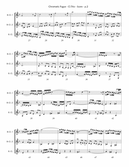 Chromatic Fugue Bwv 903 Clarinet Trio Page 2