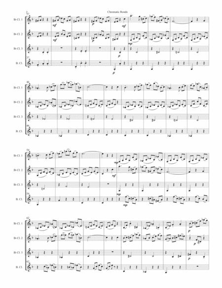 Chromatic Rondo For Clarinet Quartet Page 2