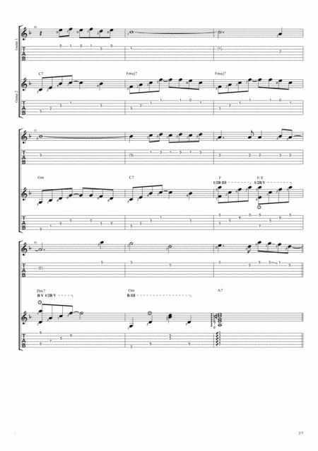 City Of Stars Duet Guitar Tablature Page 2