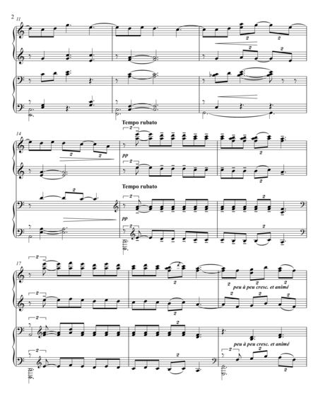 Clair De Lune Claude Debussy For Piano Duet Page 2