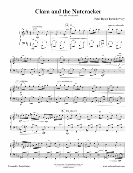 Clara And The Nutcracker Duet For Flute Or Oboe Or Violin Cello Or Bassoon Music For Two Page 2