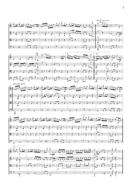 Clarinet Polka For String Quartet Jm005 Page 2