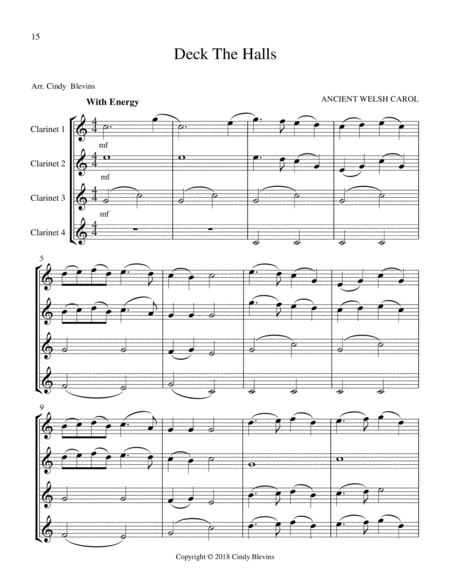 Clarinet Quartets For Christmas Vol Ii Page 2