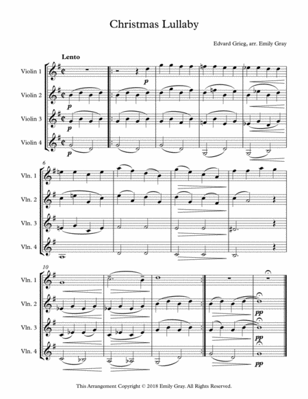 Classical Christmas Quartets 4 Violins Page 2