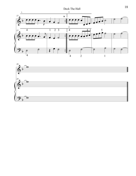 Classical Duets For Recorder Piano Deck The Hall Page 2