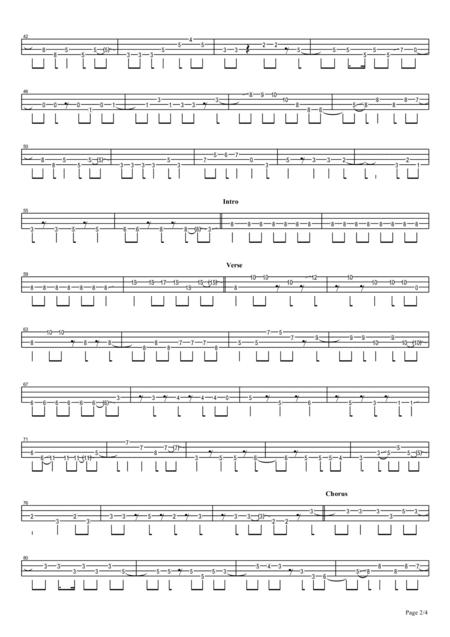 Clear Sakamoto Maaya Bass Tab Page 2