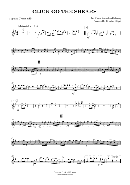 Click Go The Shears Brass Band Score And Parts Pdf Page 2