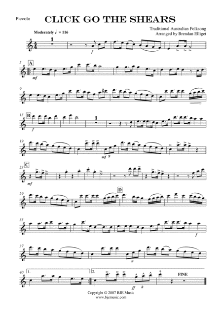 Click Go The Shears Concert Band Score And Parts Pdf Page 2