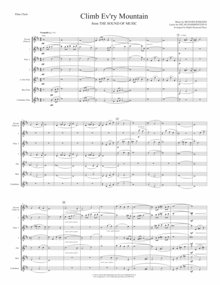 Climb Ev Ry Mountain For Flute Choir Page 2