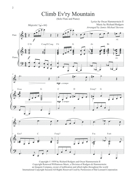 Climb Ev Ry Mountain Solo Flute Piano Page 2
