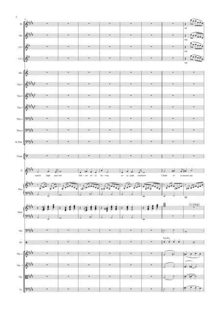 Climb Ev Ry Mountain Tenor Voice And Orchestra Or Big Band With Strings Key Of E Page 2