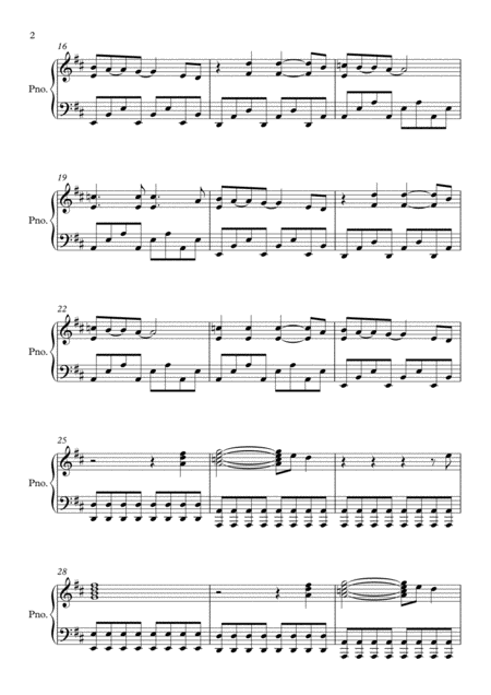 Clocks By Coldplay Piano Page 2