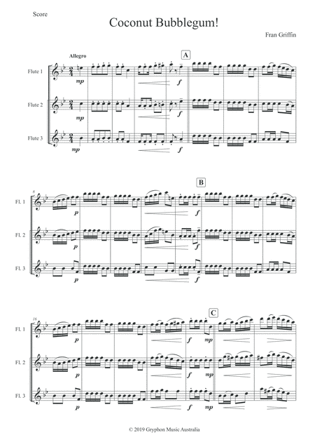 Coconut Bubblegum For Flute Trio Page 2