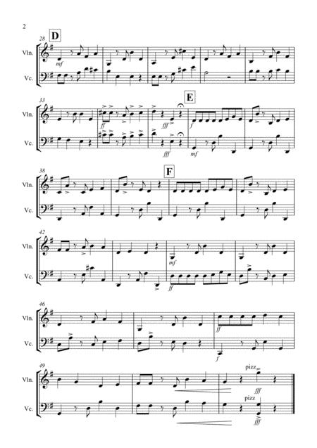 Coffee Cup Calypso For Violin And Cello Page 2