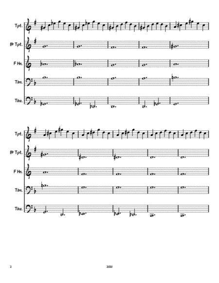 Colour My World For Brass Quintet Page 2