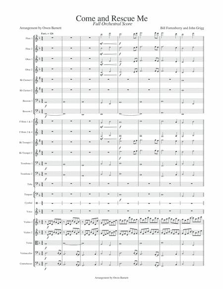 Come And Rescue Me Orchestral Score Page 2